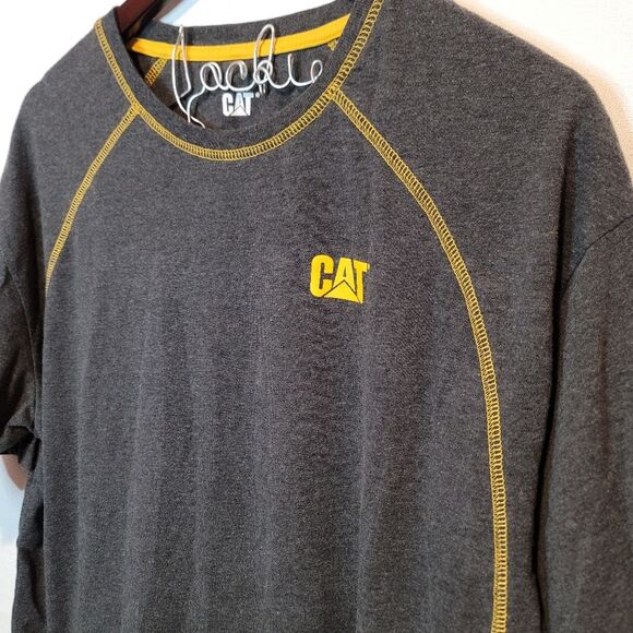 CAT Caterpillar Gray Large Tee - Picture 2 of 7